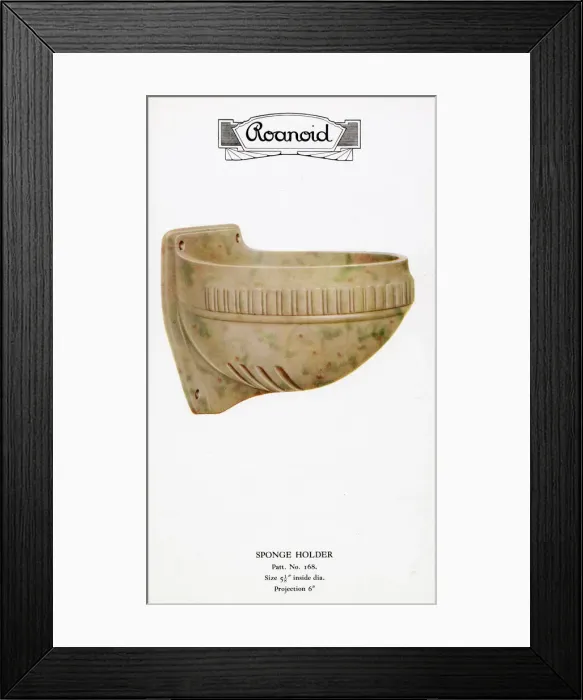 Framed Print : Roanoid bakelite sponge holder Framed Print : Roanoid bakelite sponge holder