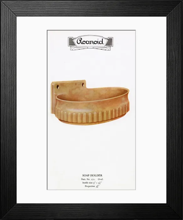 Framed Print : Roanoid bakelite soap holder Framed Print : Roanoid bakelite soap holder