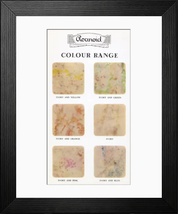Framed Print : Roanoid bakelite colour range Framed Print : Roanoid bakelite colour range