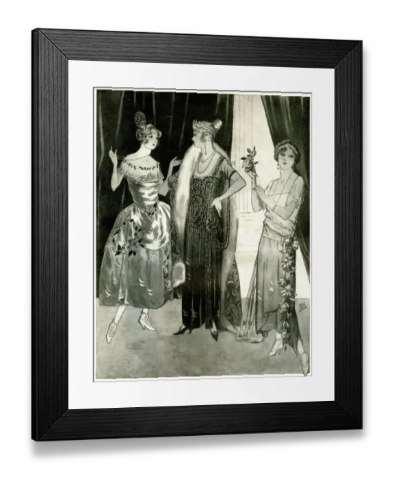 Framed Print : Dresses designed to be worn at a Royal Wedding Framed Print : Dresses designed to be worn at a Royal Wedding