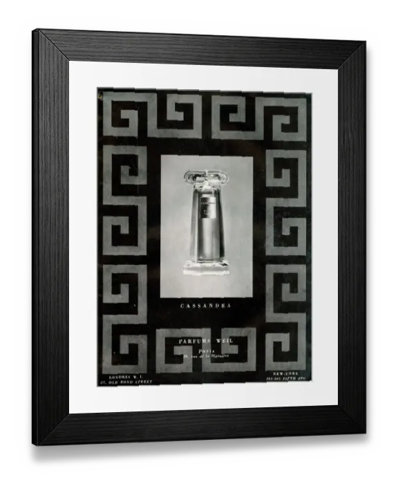 Framed Print : Advert, Cassandra Perfume Framed Print : Advert, Cassandra Perfume