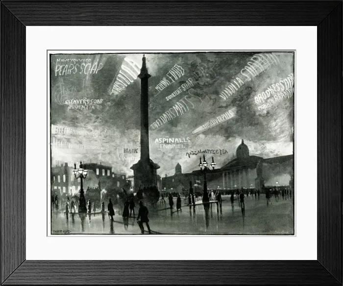 Framed Print : Advertising in the sky - What it might come to Framed Print : Advertising in the sky - What it might come to