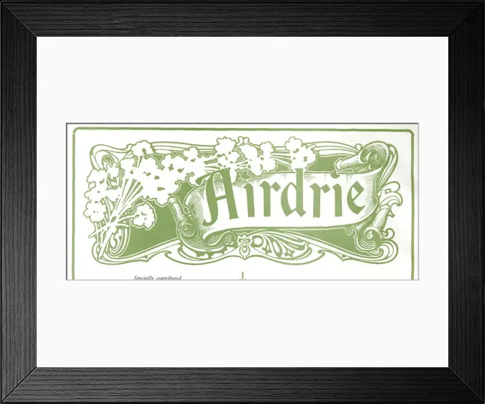 Framed Print : Design, Airdrie, Scotland