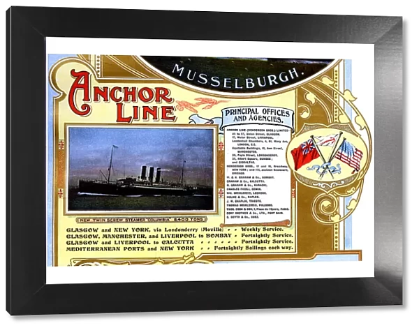 Advert, Anchor Line Ferry Steamers