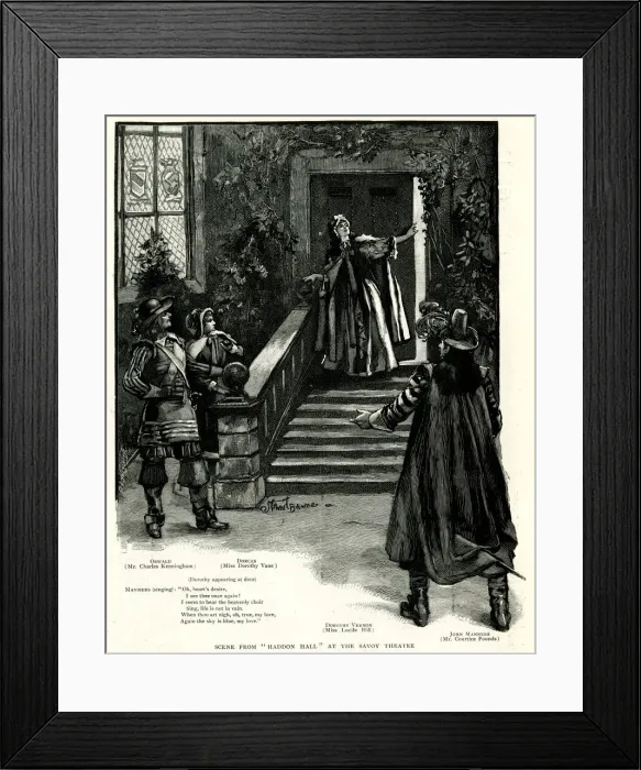 Framed Print : Sullivans Haddon Hall at the Savoy Theatre, London Framed Print : Sullivans Haddon Hall at the Savoy Theatre, London