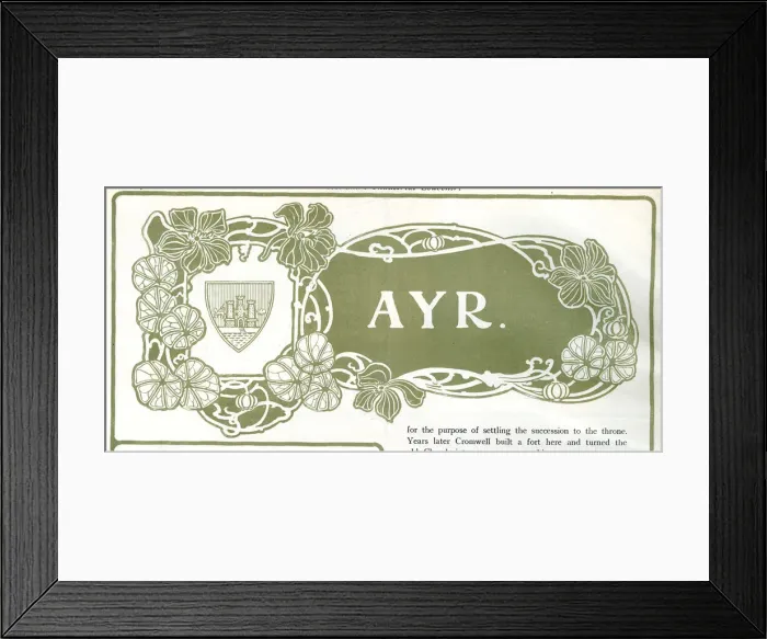 Framed Print : Design, Ayr, Scotland Framed Print : Design, Ayr, Scotland