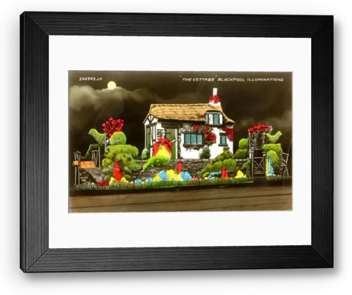 Framed Print : Blackpool Illuminations, The Cottage Framed Print : Blackpool Illuminations, The Cottage