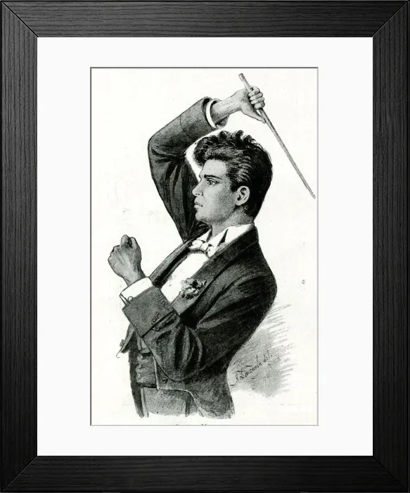 Framed Print : Pietro Mascagni, Italian composer and conductor Framed Print : Pietro Mascagni, Italian composer and conductor