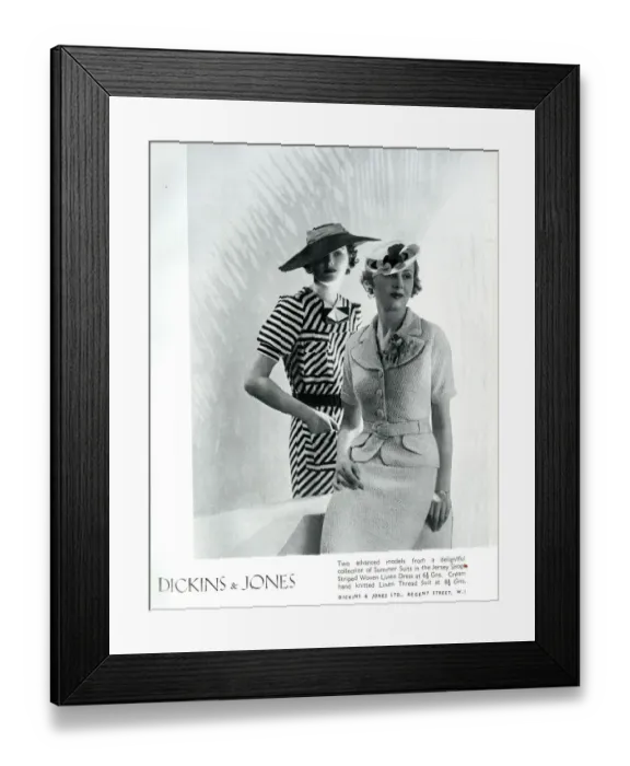 Framed Print : Dickins and Jones, Summer Suits Framed Print : Dickins and Jones, Summer Suits
