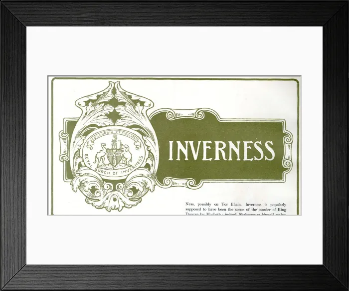 Framed Print : Design, Inverness, Scotland Framed Print : Design, Inverness, Scotland