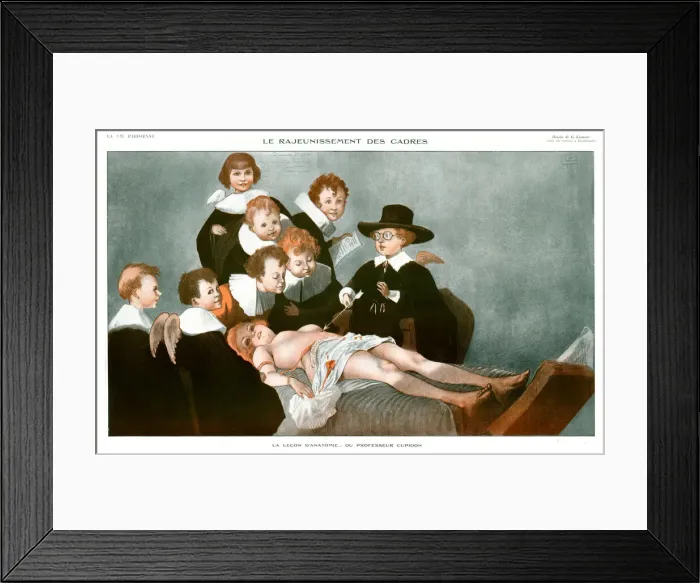 Framed Print : The Anatomy Lesson of Professor Cupidon Framed Print : The Anatomy Lesson of Professor Cupidon
