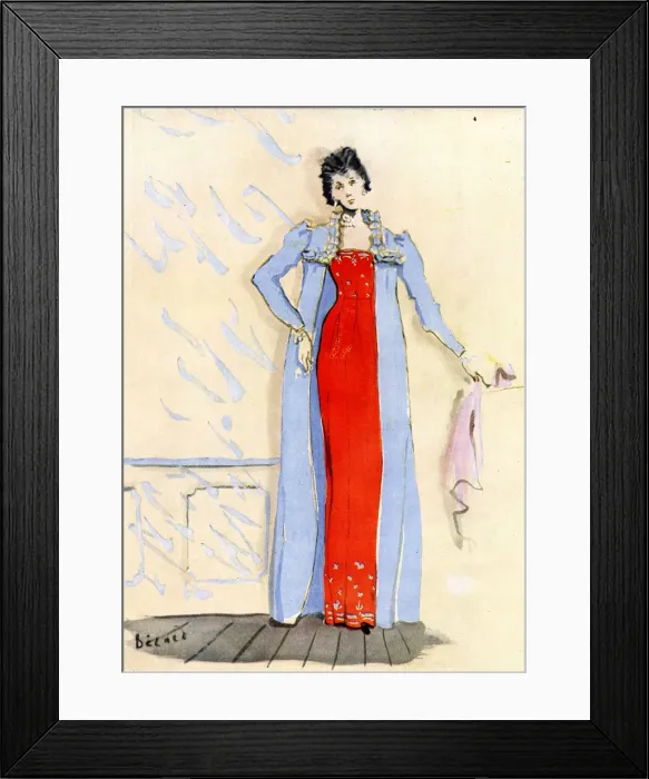 Framed Print : Fashion design by Schiaparelli, London Framed Print : Fashion design by Schiaparelli, London
