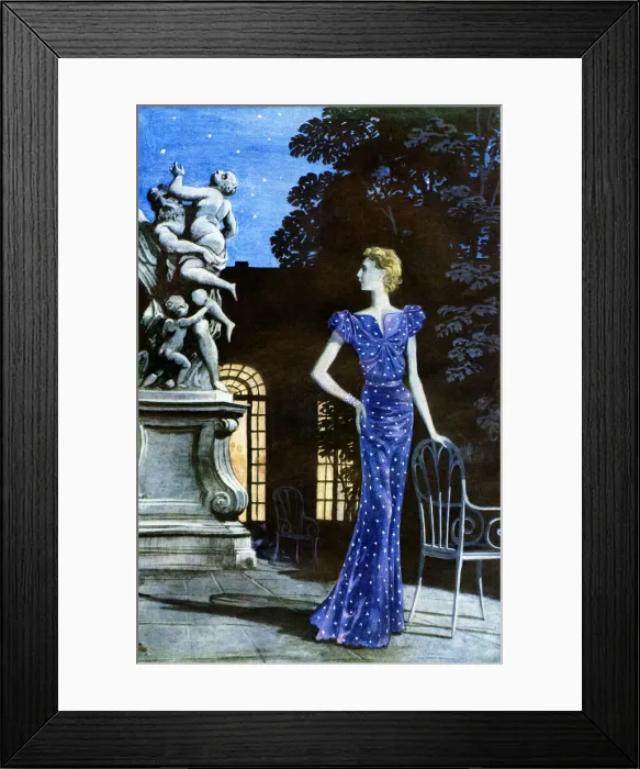Framed Print : Fashion design by Eva Lutyens Framed Print : Fashion design by Eva Lutyens
