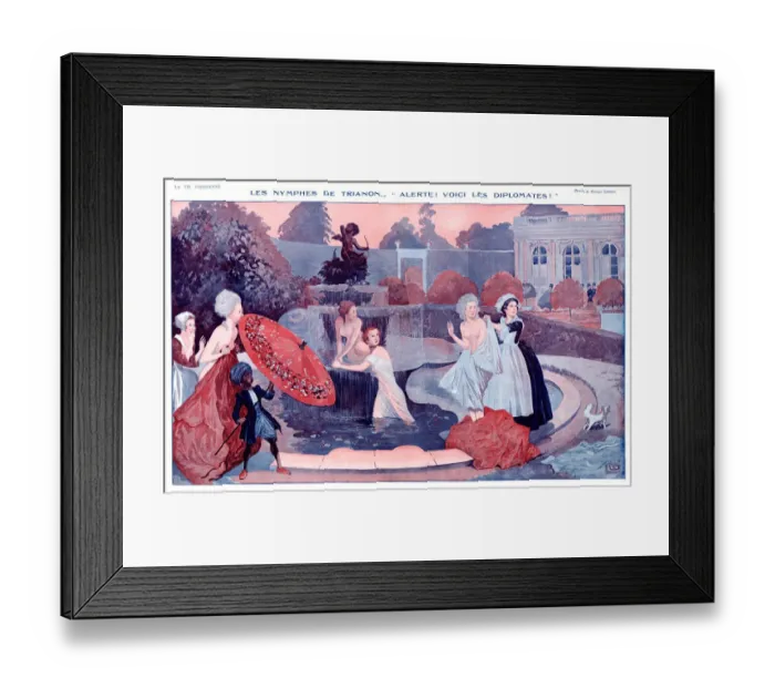 Framed Print : Les Nymphes de Trianon at Versailles, France Framed Print : Les Nymphes de Trianon at Versailles, France