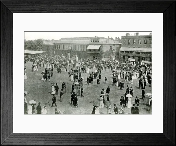 Framed Print : Lunch interval, Lords Cricket Ground, London Framed Print : Lunch interval, Lords Cricket Ground, London