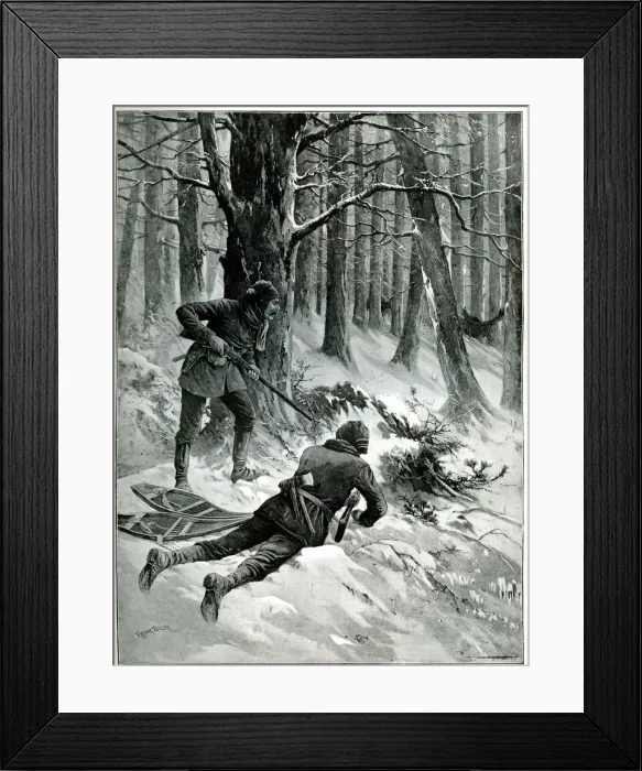 Framed Print : Moose Hunting in Canada Framed Print : Moose Hunting in Canada