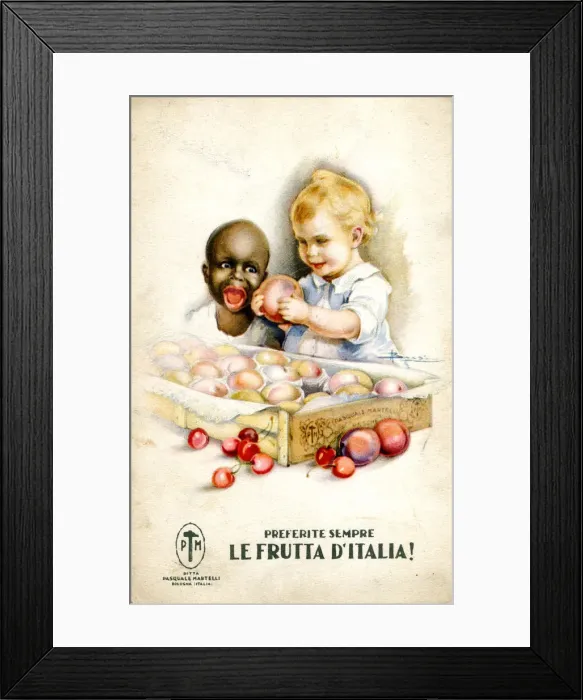Framed Print : Publicity card, Always prefer fruit from Italy Framed Print : Publicity card, Always prefer fruit from Italy