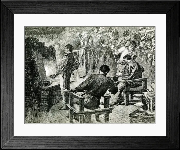 Framed Print : Salviati, Venetian glassblowers, London Framed Print : Salviati, Venetian glassblowers, London