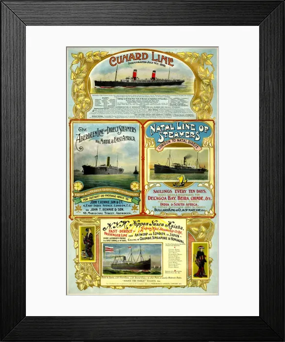 Framed Print : Adverts, four Scottish businesses Framed Print : Adverts, four Scottish businesses