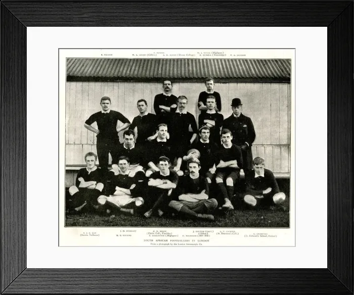 Framed Print : Group photo, South African Rugby Team in London Framed Print : Group photo, South African Rugby Team in London