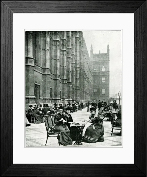 Framed Print : Tea on the Terrace of the House of Commons Framed Print : Tea on the Terrace of the House of Commons