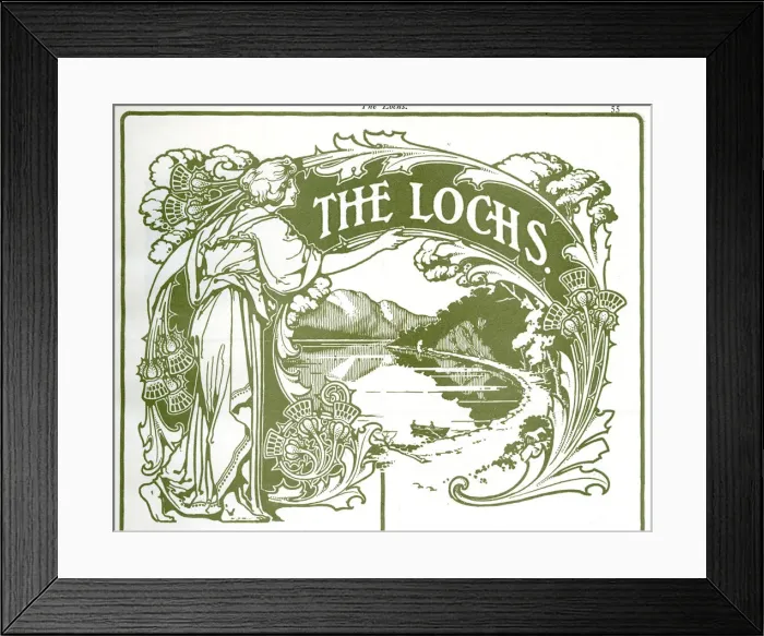 Framed Print : Design, The Lochs, Scotland Framed Print : Design, The Lochs, Scotland
