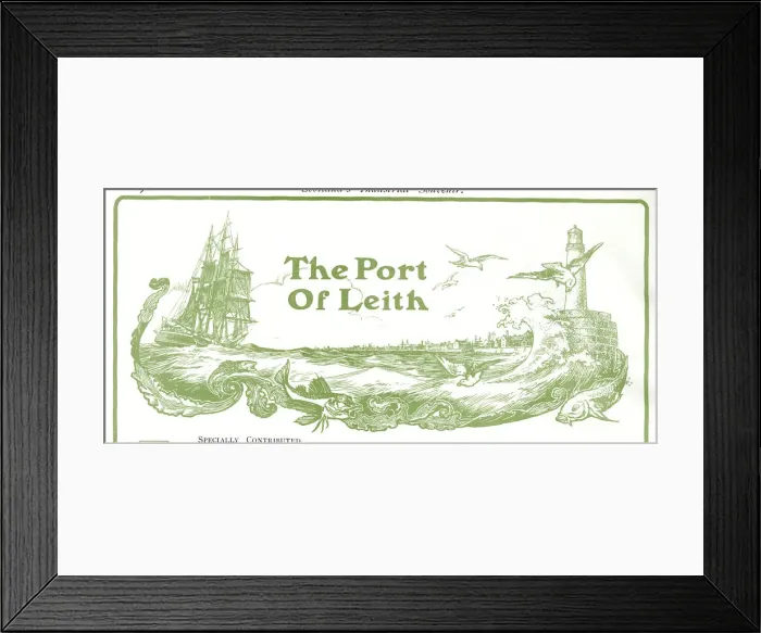 Framed Print : Design, The Port of Leith, Scotland Framed Print : Design, The Port of Leith, Scotland