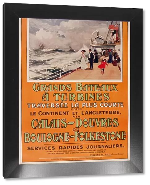 Poster, South Eastern & Chatham Railway, ferry crossings
