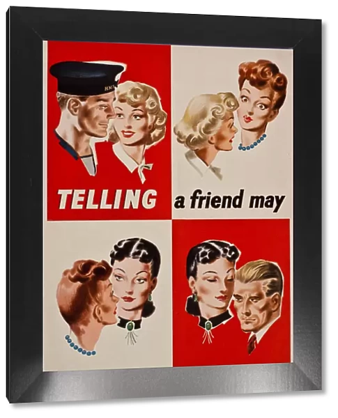 Poster, Telling a friend may mean telling the enemy, WW2