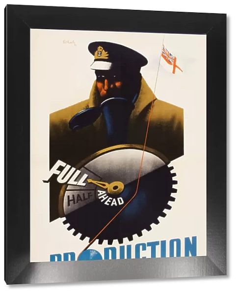 Poster, Full Ahead Production, WW2