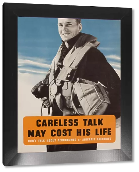 Poster, Careless Talk May Cost His Life, WW2