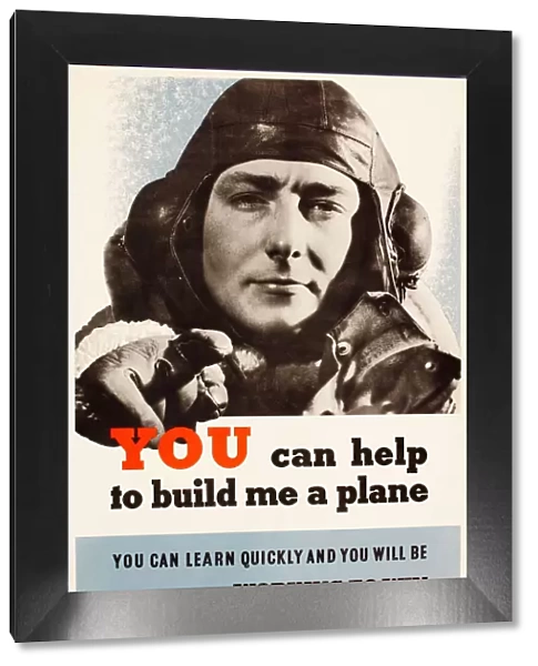 Poster, You can help to build me a plane, WW2