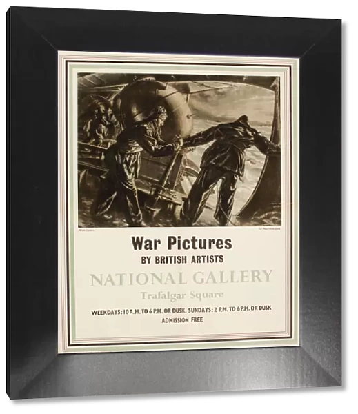 Poster, War Pictures by British Artists, National Gallery