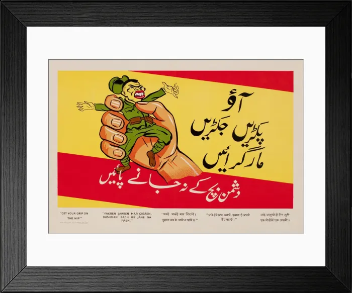 Framed Print : Poster, Get your grip on the Nip, WW2 Framed Print : Poster, Get your grip on the Nip, WW2