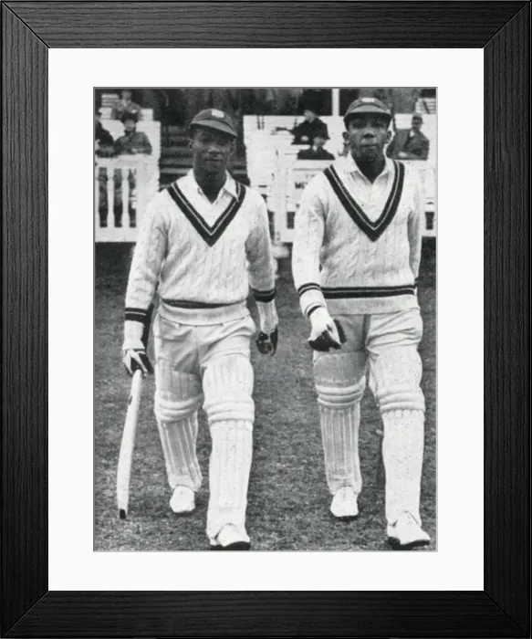 Framed Print : Learie Constantine and George Headley - test cricket 1939 Framed Print : Learie Constantine and George Headley - test cricket 1939