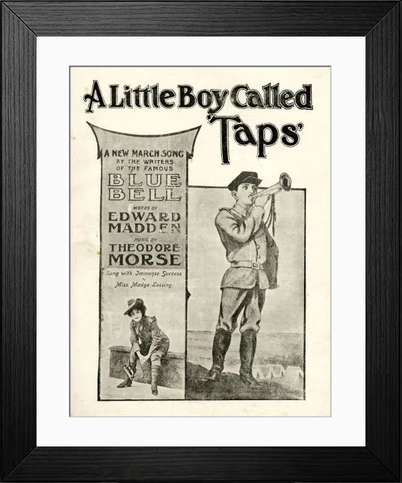 Framed Print : Music cover, A Little Boy Called Taps Framed Print : Music cover, A Little Boy Called Taps