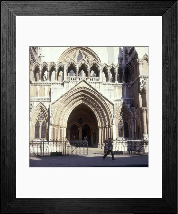 Framed Print : The Royal Courts of Justice, The Strand, London Framed Print : The Royal Courts of Justice, The Strand, London