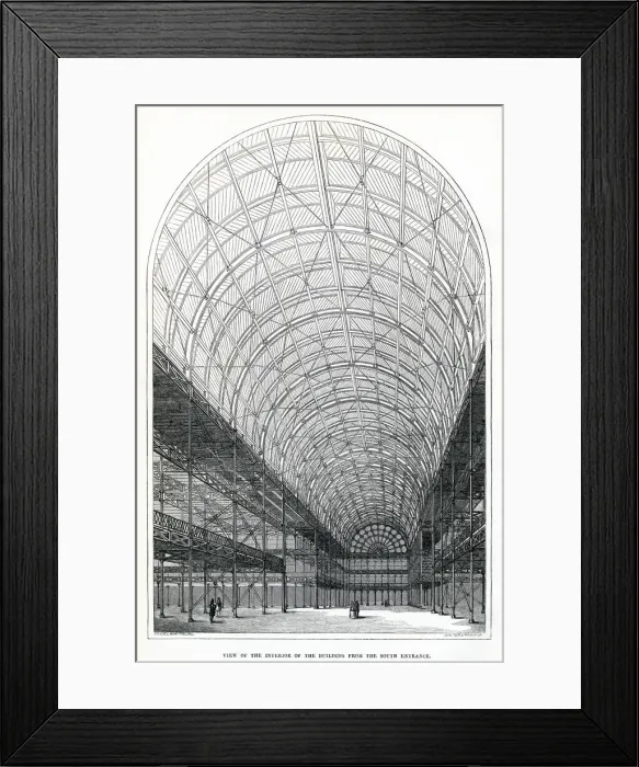 Framed Print : Interior of The Great Exhibition 1851 Framed Print : Interior of The Great Exhibition 1851