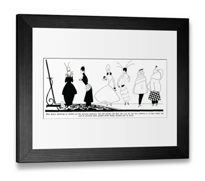 Framed Print : Eves fashion in 1914 Framed Print : Eves fashion in 1914