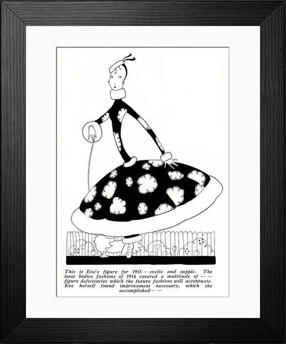 Framed Print : Eves figure for 1915 Framed Print : Eves figure for 1915