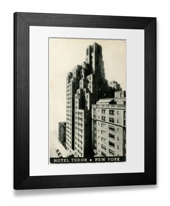 Framed Print : Hotel Tudor, East 42nd Street, New York City, USA Framed Print : Hotel Tudor, East 42nd Street, New York City, USA