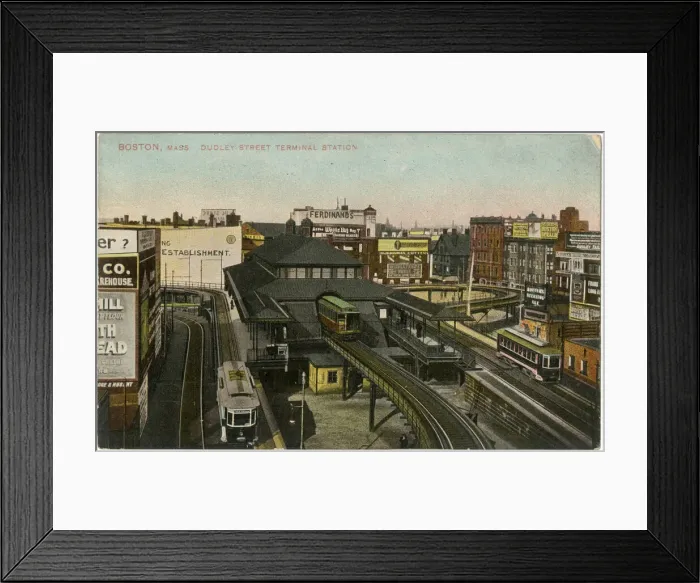 Framed Print : Dudley Street Terminal Station, Boston, Mass, USA Framed Print : Dudley Street Terminal Station, Boston, Mass, USA