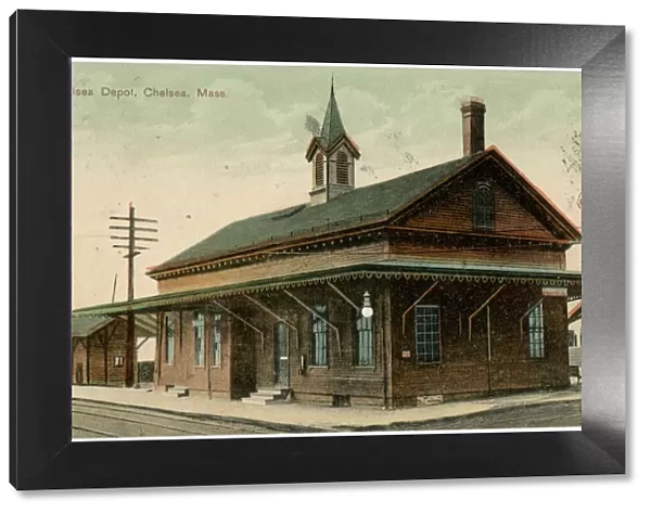 Railway Depot, Chelsea, Suffolk County, Mass, USA