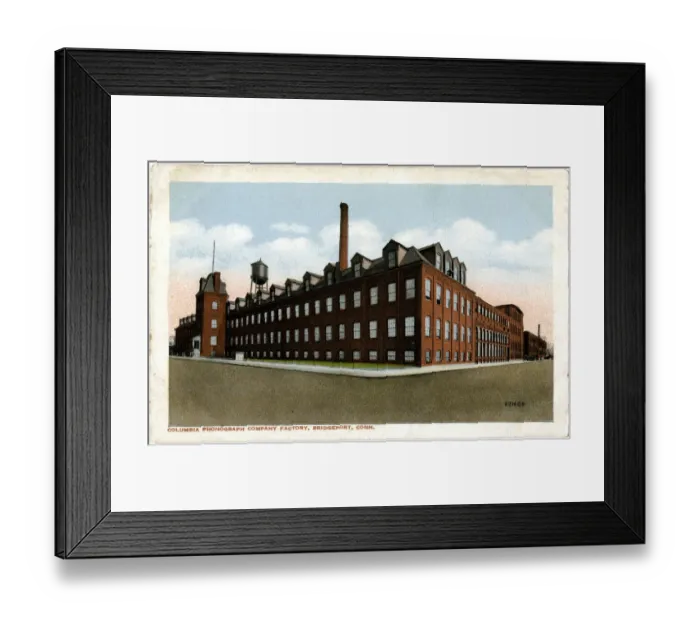 Framed Print : Columbia Phonograph Factory, Bridgeport, Connecticut, USA Framed Print : Columbia Phonograph Factory, Bridgeport, Connecticut, USA