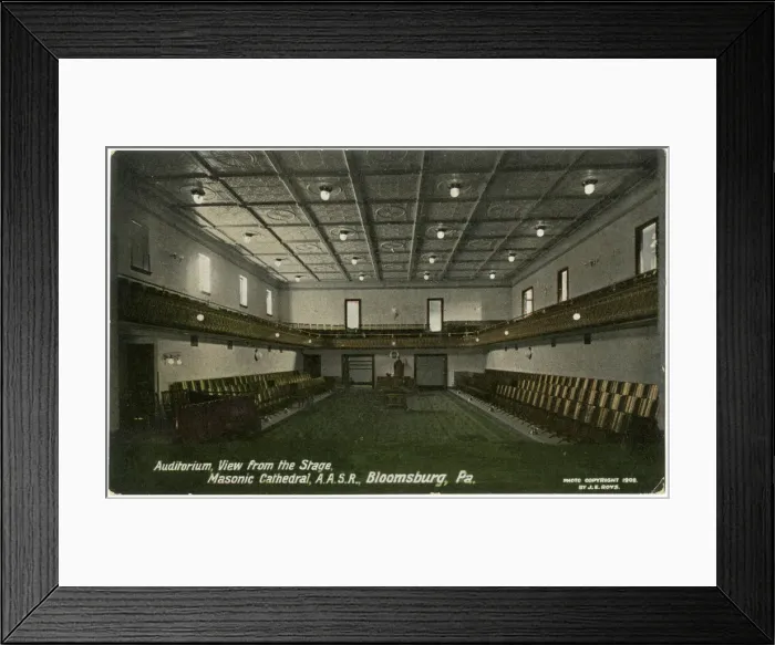Framed Print : Auditorium, Masonic Cathedral, Bloomsburg, Pennsylvania, USA Framed Print : Auditorium, Masonic Cathedral, Bloomsburg, Pennsylvania, USA