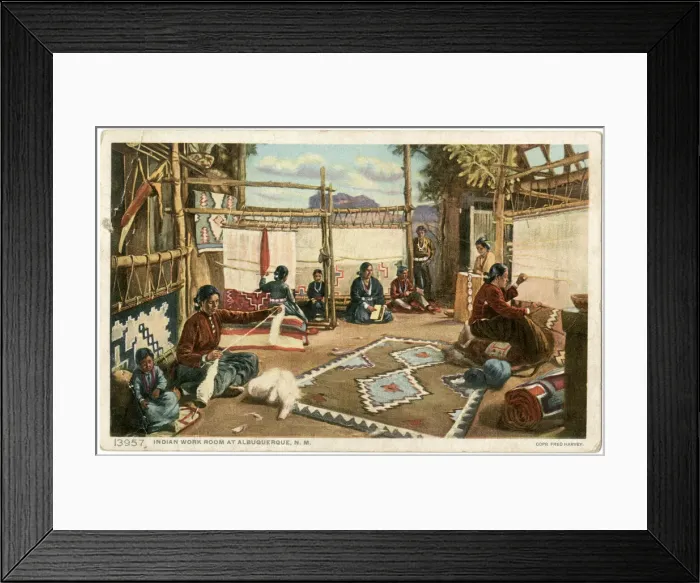Framed Print : Navajo Indian workroom, Albuquerque, New Mexico, USA Framed Print : Navajo Indian workroom, Albuquerque, New Mexico, USA