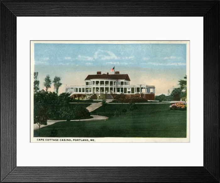 Framed Print : Cape Cottage Casino, Portland, Maine, USA Framed Print : Cape Cottage Casino, Portland, Maine, USA