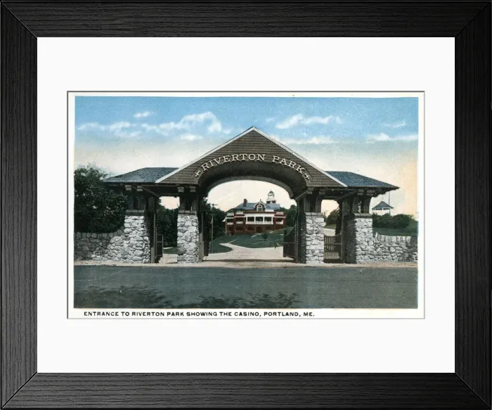 Framed Print : Riverton Park and Casino, Portland, Maine, USA Framed Print : Riverton Park and Casino, Portland, Maine, USA