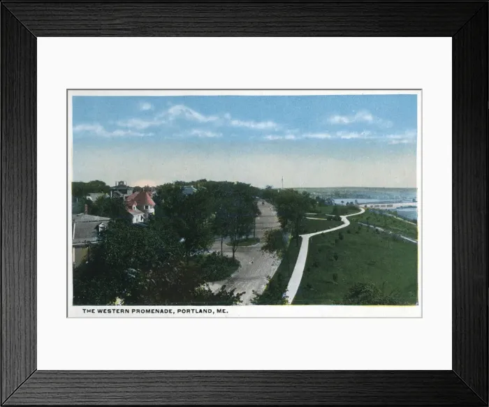 Framed Print : Western Promenade, Portland, Maine, USA Framed Print : Western Promenade, Portland, Maine, USA
