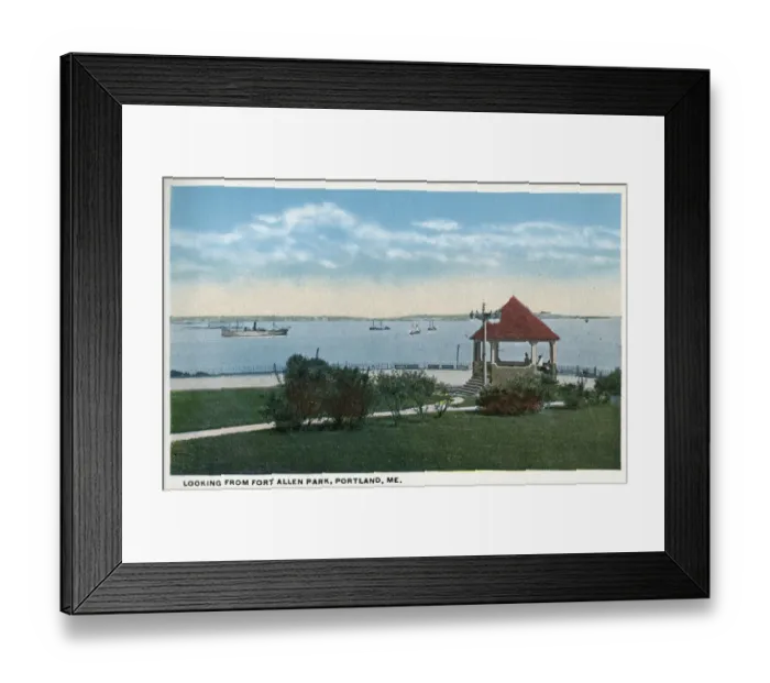 Framed Print : View from Fort Allen Park, Portland, Maine, USA Framed Print : View from Fort Allen Park, Portland, Maine, USA